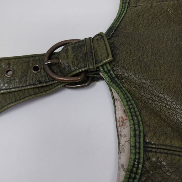 Green Faux Leather Shoulder Bag - Picture 8 of 12